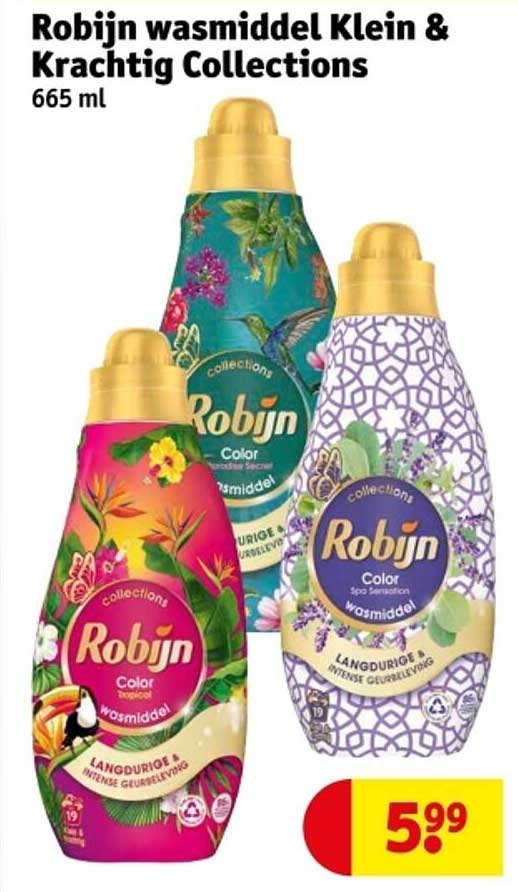 Robijn wasmiddel Klein & Krachtig Collections 665 ml