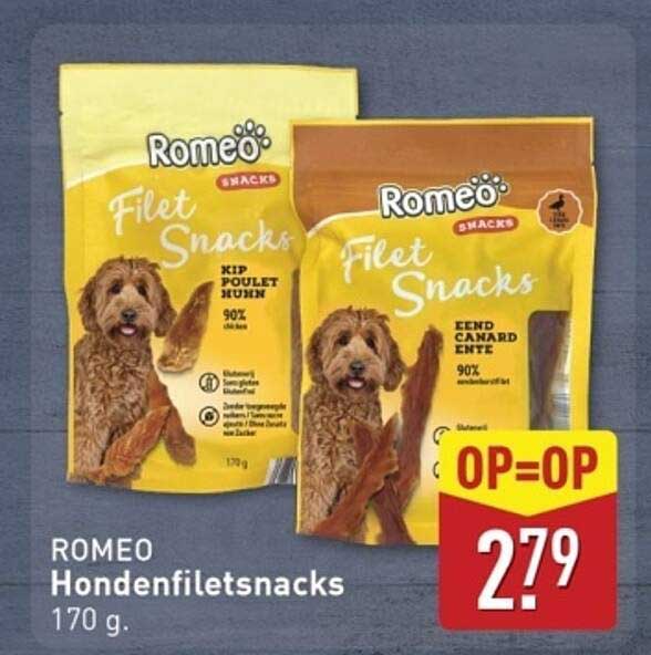 ROMEO Hondenfiletsnacks 170 g.