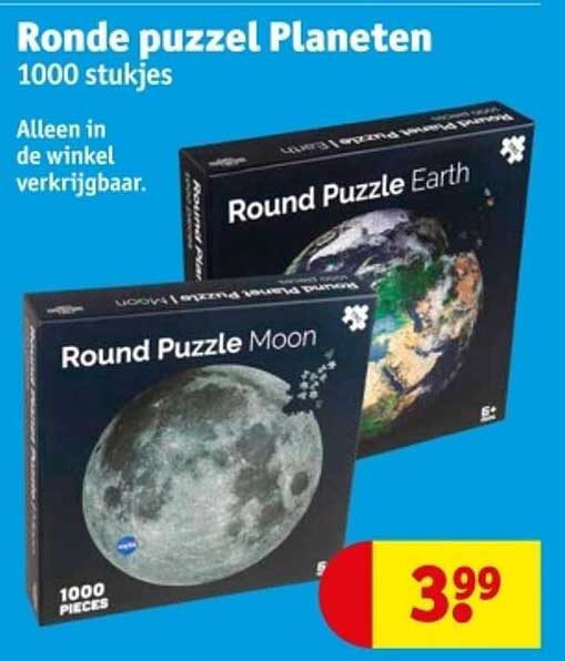 Ronde puzzel Planeten 1000 stukjes