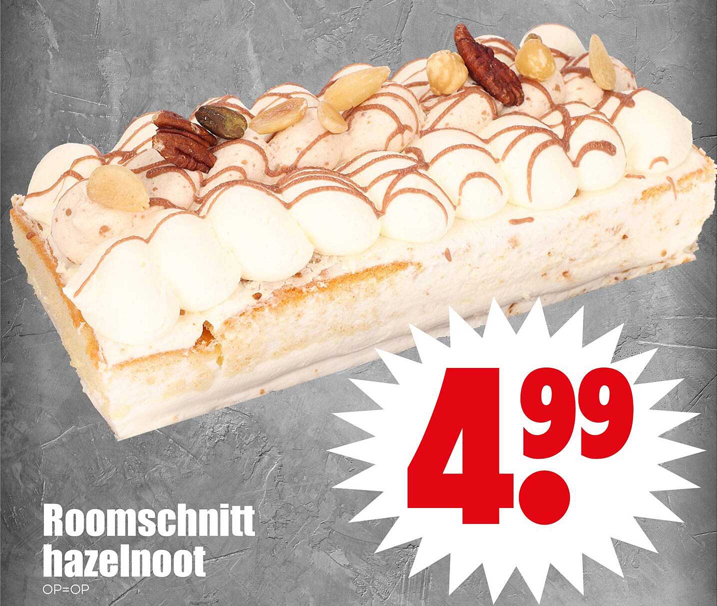 Roomsnitt hazelnoot