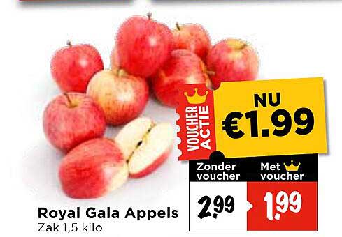 Royal Gala Appels Zak 1,5 kilo