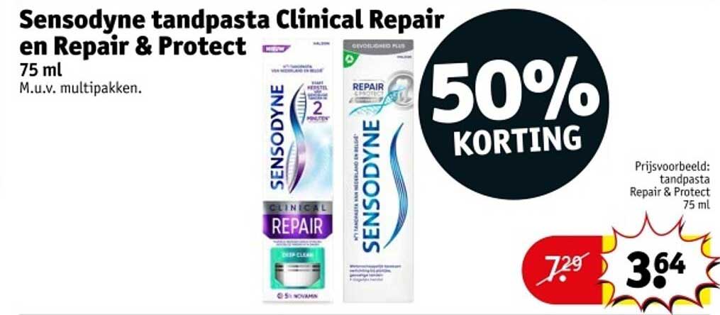 Sensodyne tandpasta Clinical Repair en Repair & Protect 75 ml