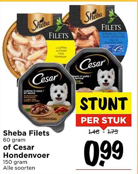 Sheba Filets of Cesar Hondenvoer