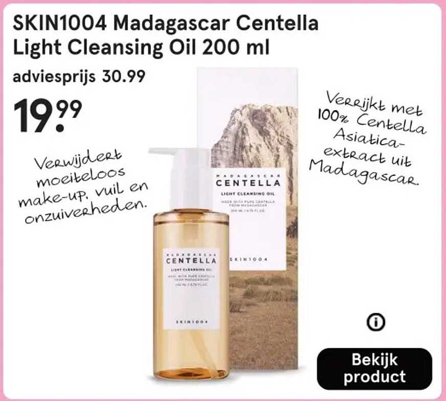 SKIN1004 Madagascar Centella Light Cleansing Oil 200 ml