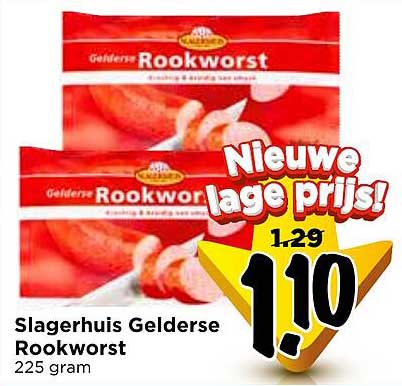 Slagerhuis Gelderse Rookworst 225 gram