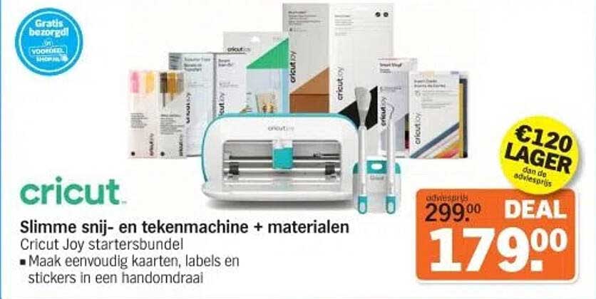 Slimme snij- en tekenmachine + materialen