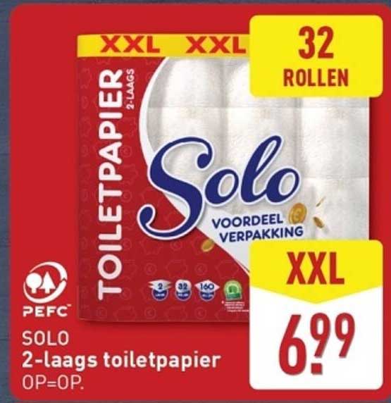 SOLO 2-laags toiletpapier