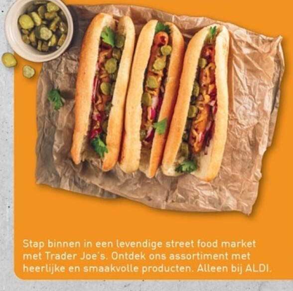 Stap binnen in een levendige street food markt met Trader Joe’s.