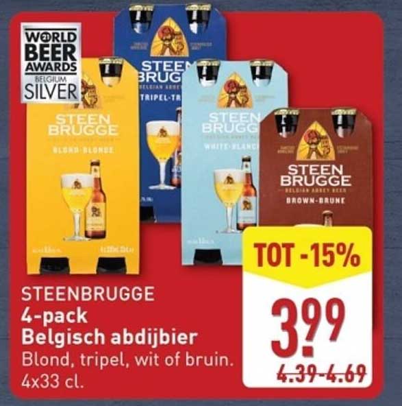 STEENBRUGGE 4-pack Belgisch abdijbier