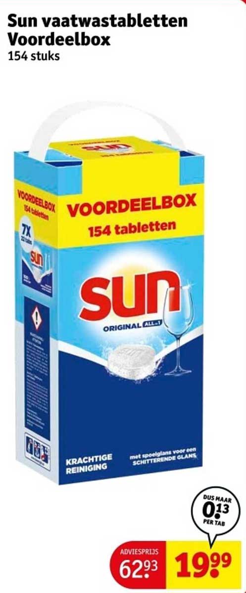 Sun vaatwastabletten Voordeelbox 154 stuks