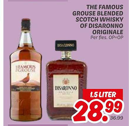 THE FAMOUS GROUSE BLENDED SCOTCH WHISKY OF DISARONNO ORIGINAL