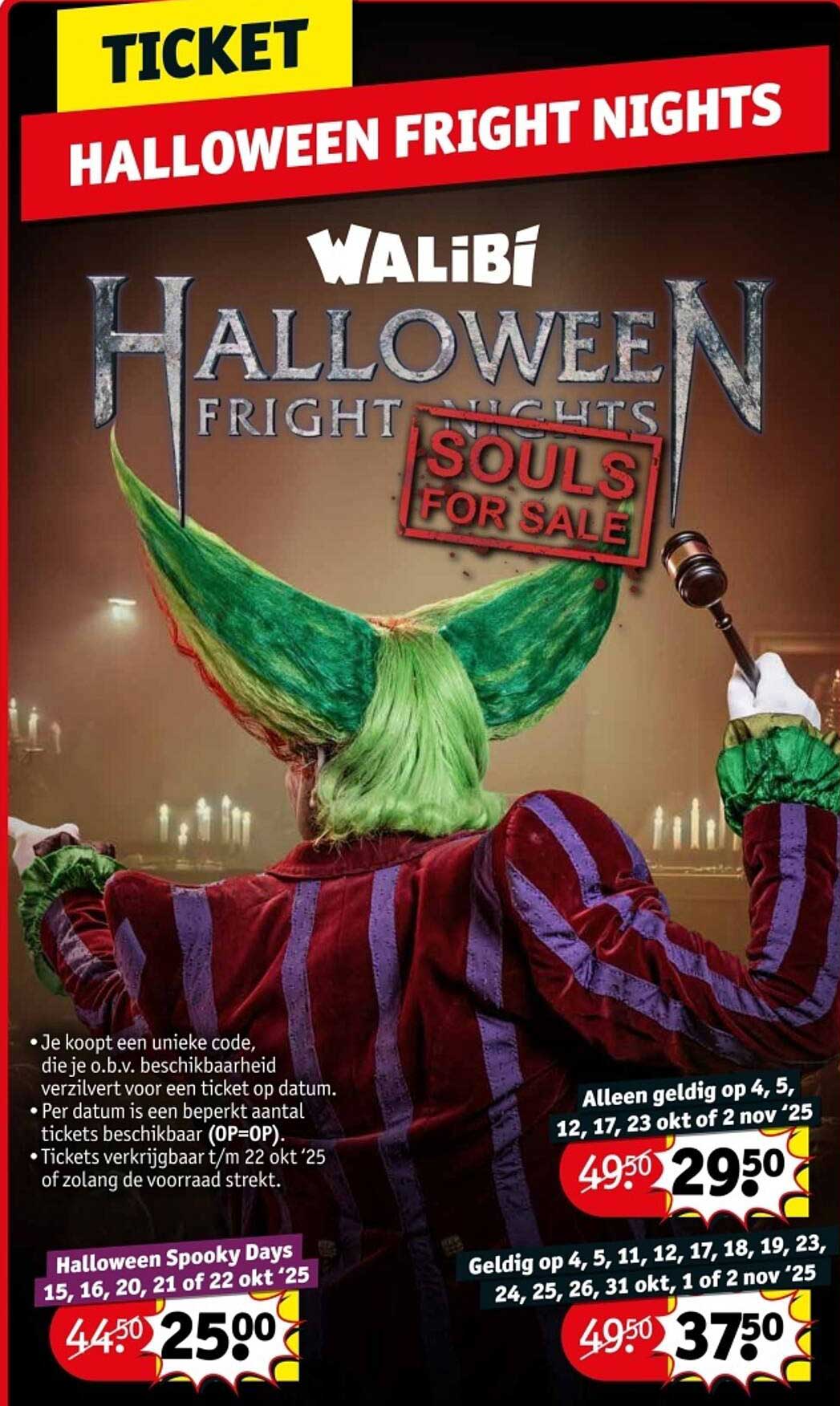 TICKET HALLOWEEN FRIGHT NIGHTS