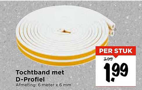 Tochtband met D-Profiel