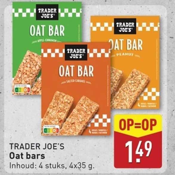 TRADER JOE’S Oat bars