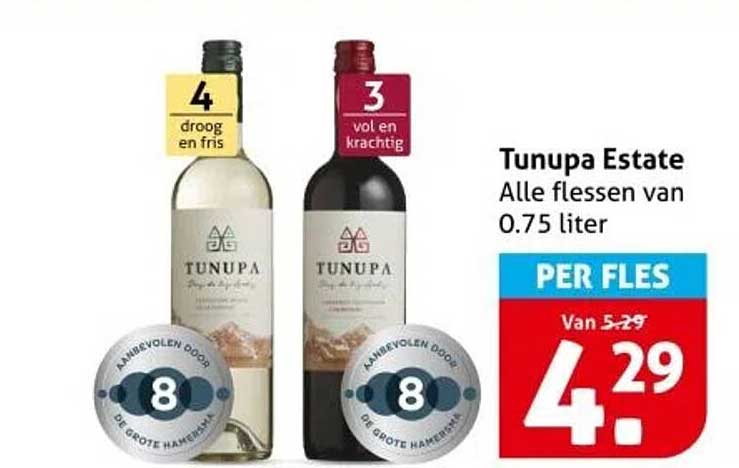 Tunupa Estate Alle flessen van 0.75 liter