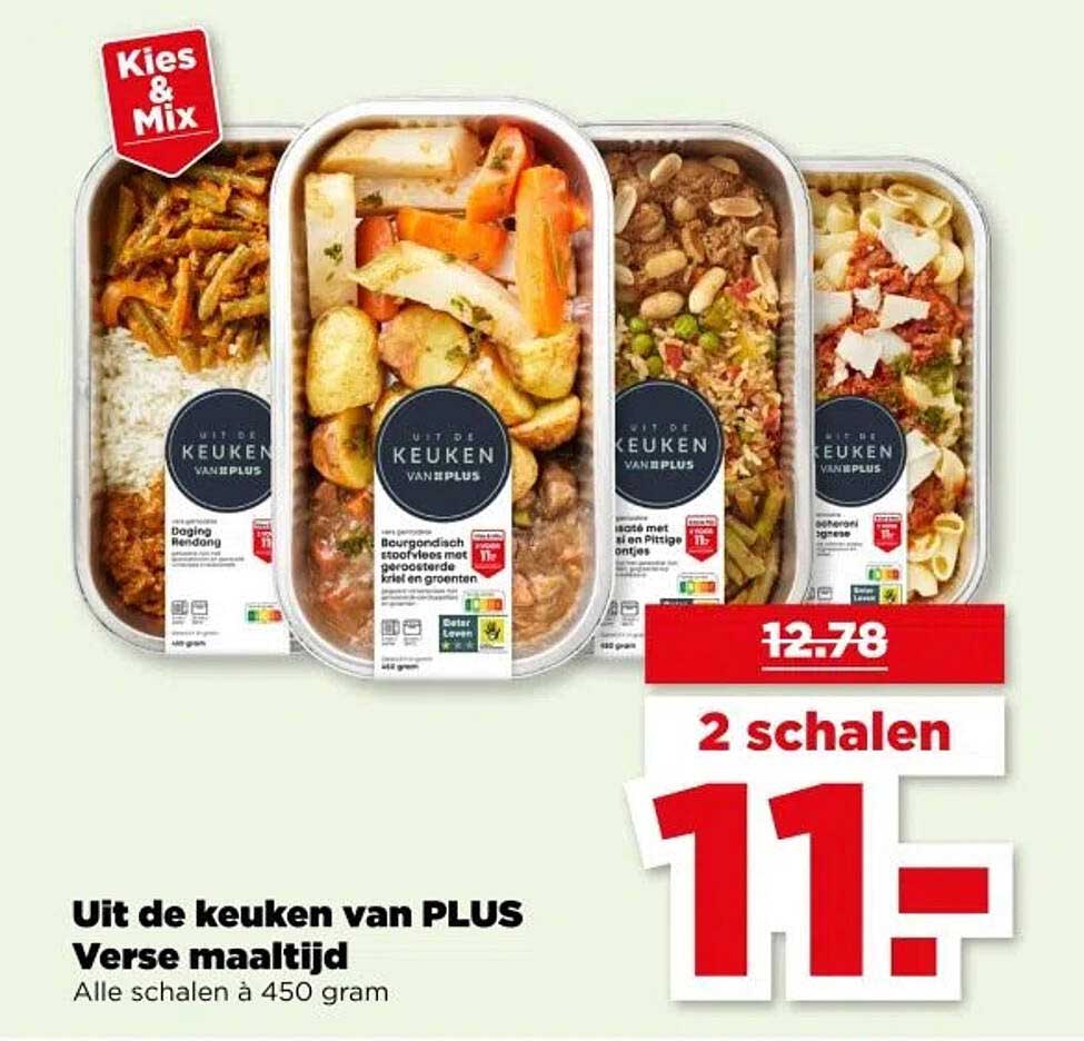 Uit de keuken van PLUS Verse maaltijd