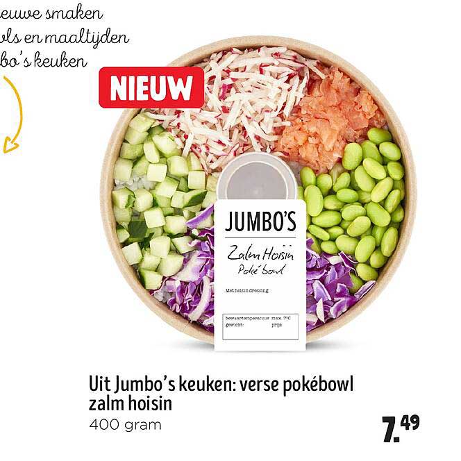 Uit Jumbo's keuken: verse pokébowl zalm hoisin