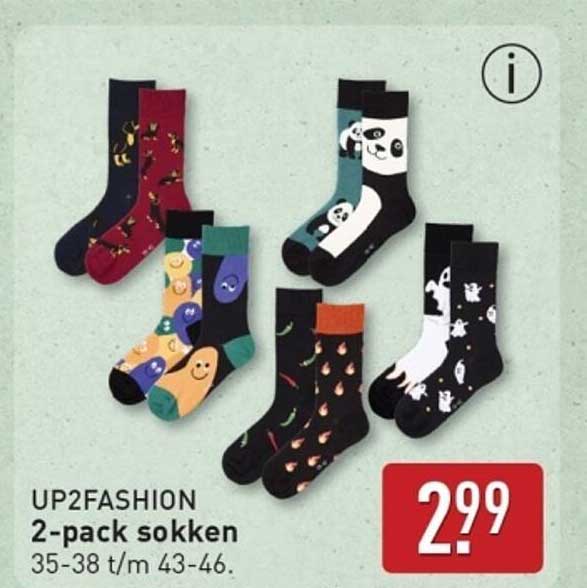 UP2FASHION 2-pack sokken