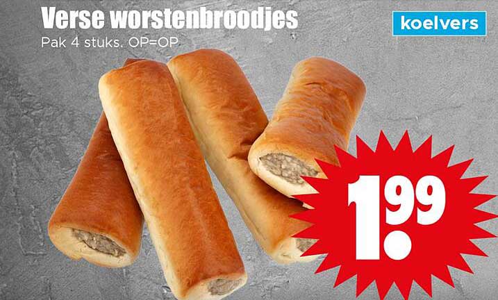 Verse worstenbroodjes