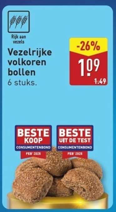 Vezelrijke volkoren bollen