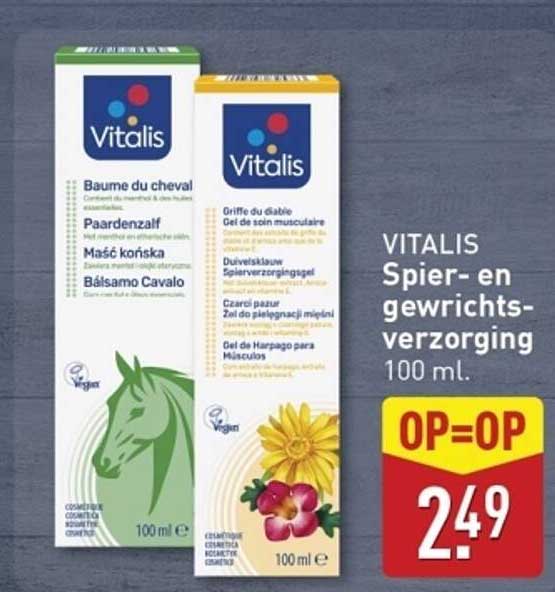 VITALIS Spier- en gewrichtenverzorging 100 ml.