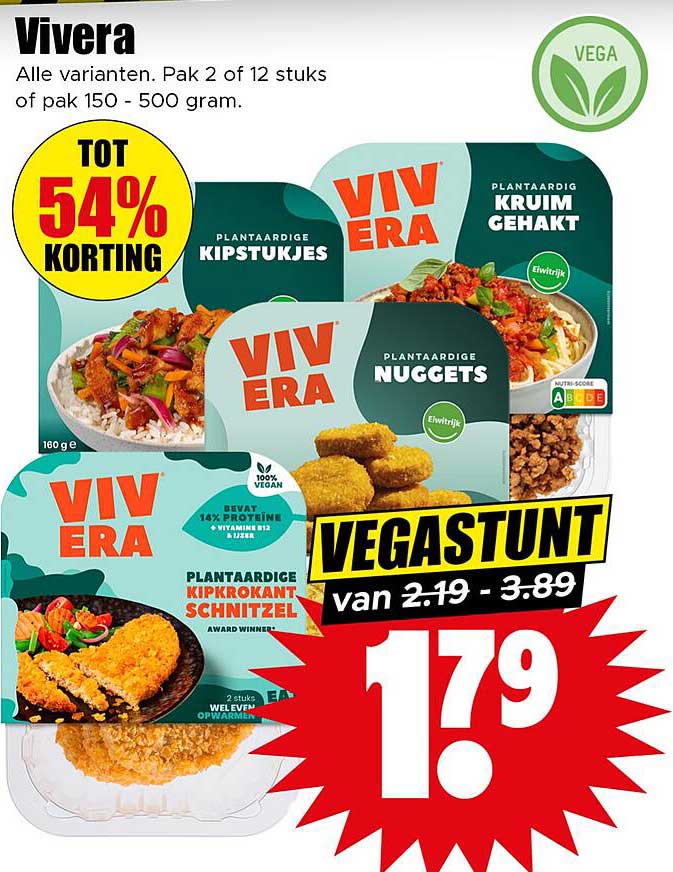 Vivera Plantenproducten met tot 54% korting