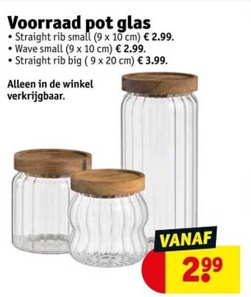 Voorraad pot glas