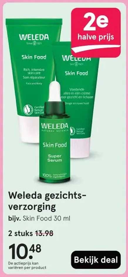 Weleda gezichtsverzorging bijv. Skin Food 30 ml