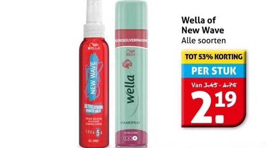Wella of New Wave - Tot 53% korting