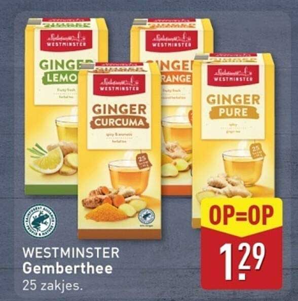 WESTMINSTER Gemberthee 25 zakjes.