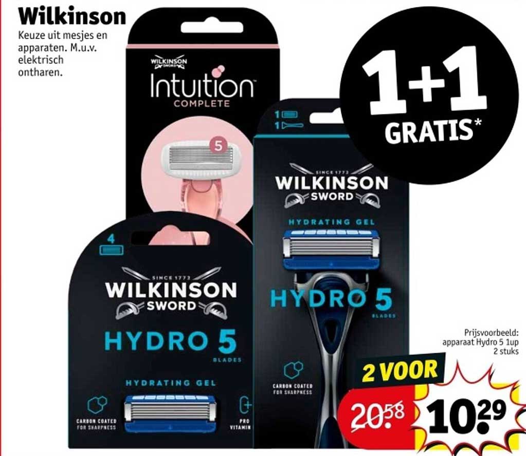 Wilkinson Sword Hydro 5 + Intuition Complete - 1+1 GRATIS