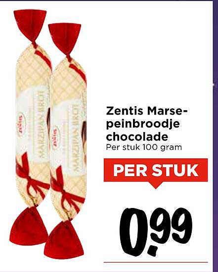 Zentis Marsepeinbroodje chocolade
