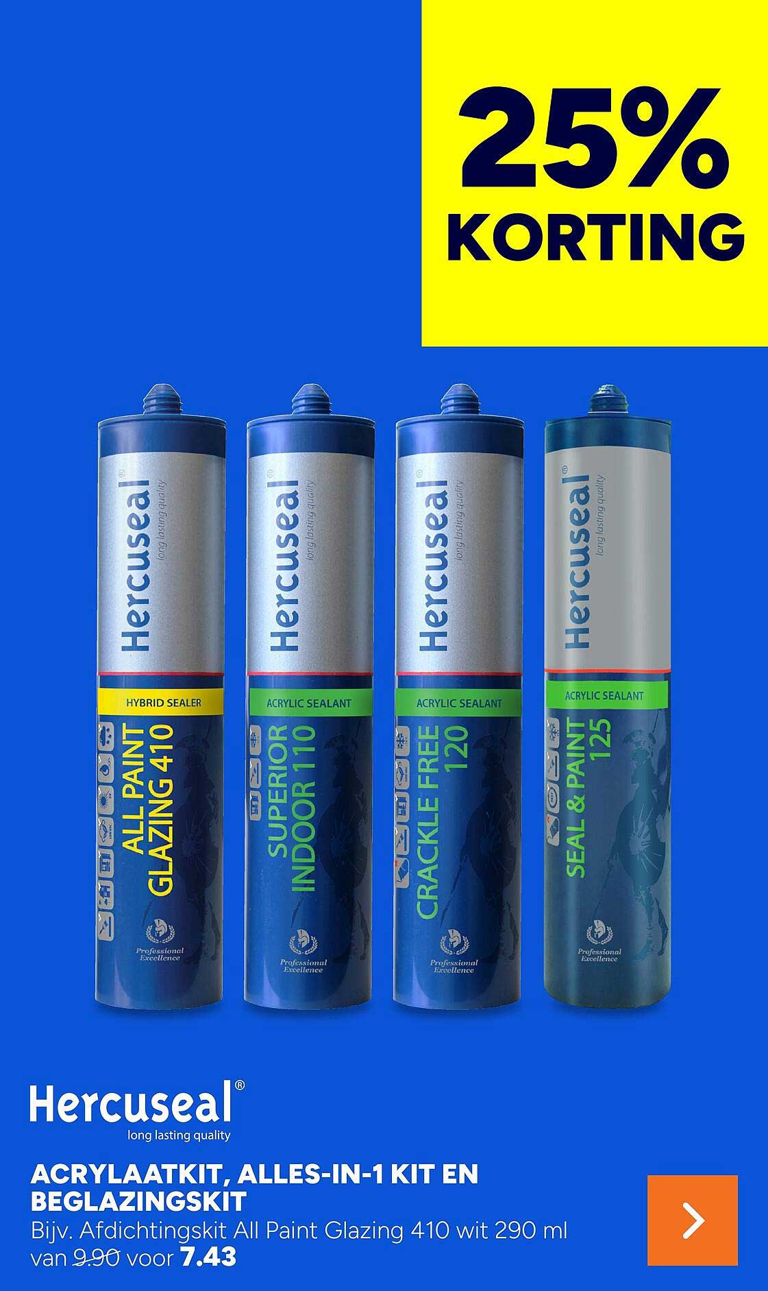 Acrylaatkít, alles-in-1 kit en beglazingskit