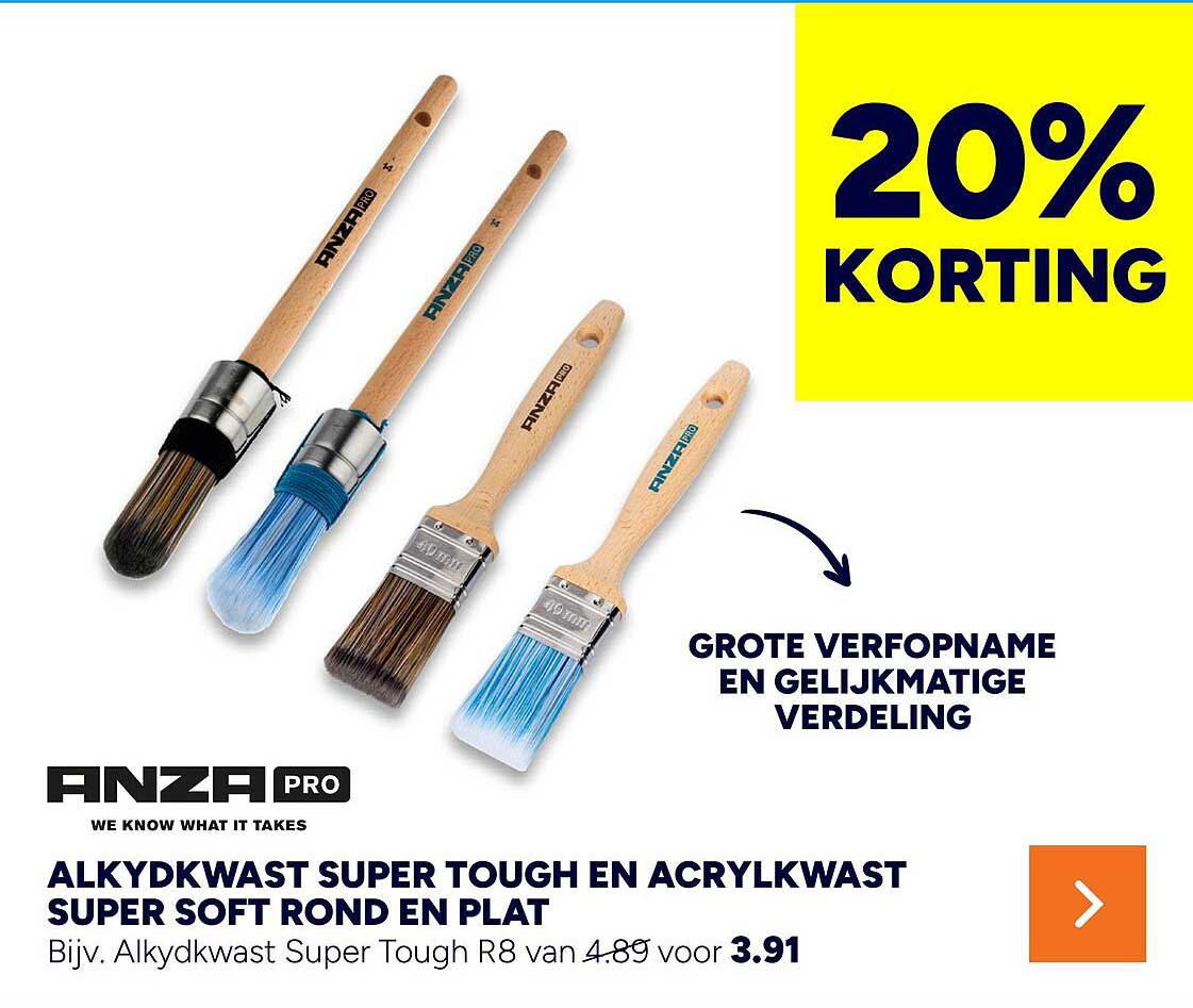 ALKYDKWAST SUPER TOUGH EN ACRYLKWAST SUPER SOFT ROND EN PLAT