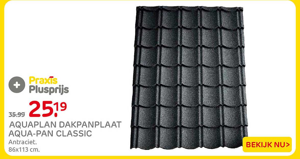 AQUAPLAN DAKPANPLAAT AQUA-PAN CLASSIC