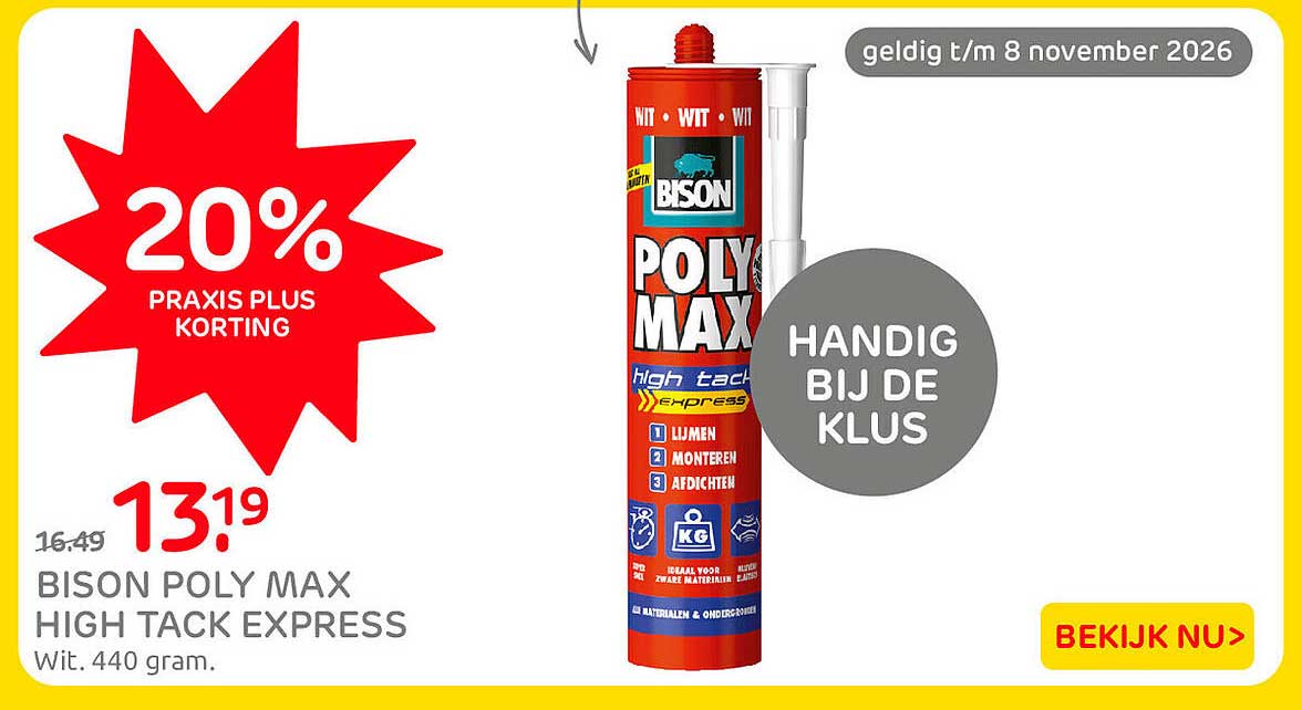 BISON POLY MAX HIGH TACK EXPRESS
