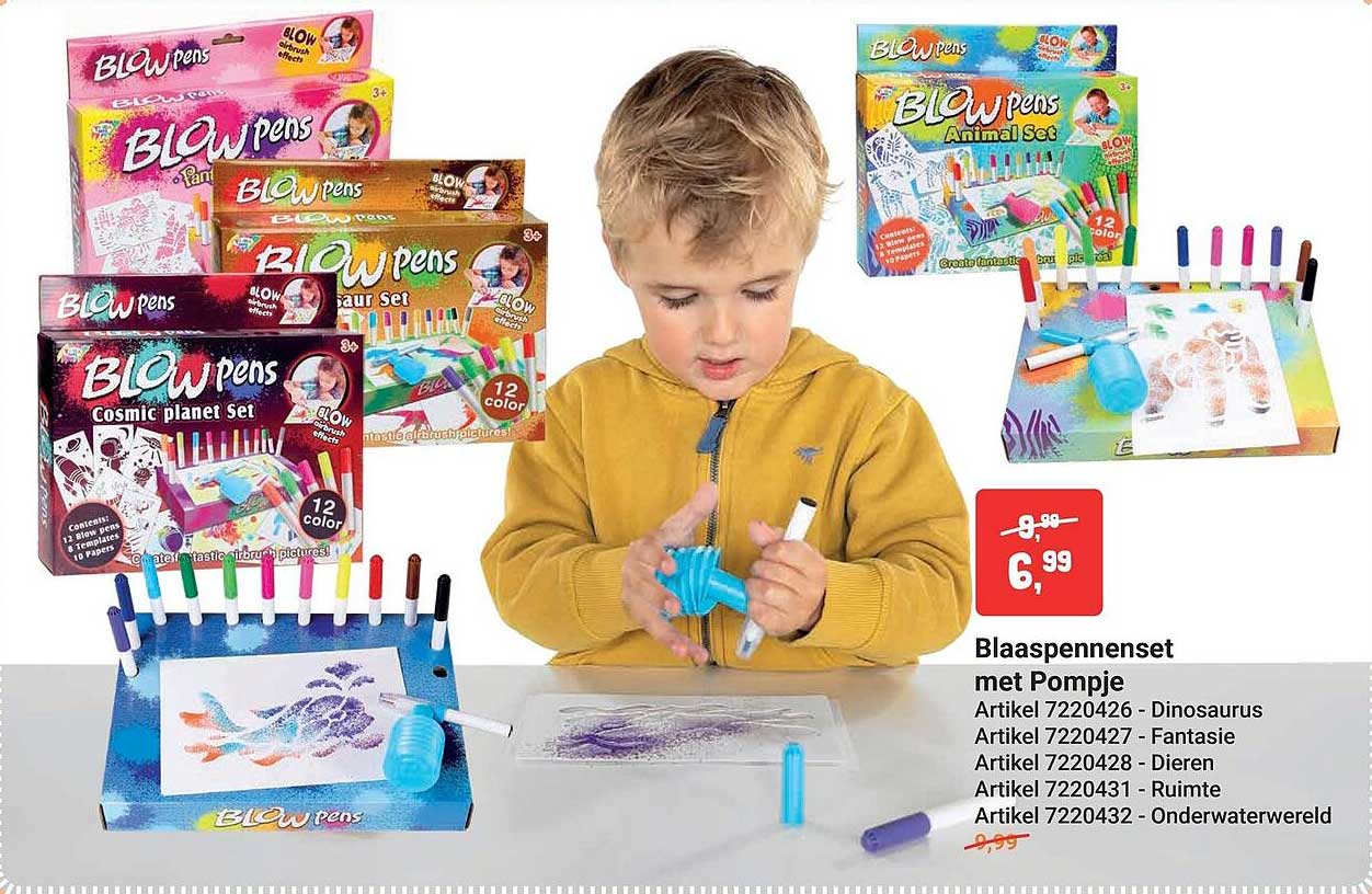 Blaaspennenset met Pompje