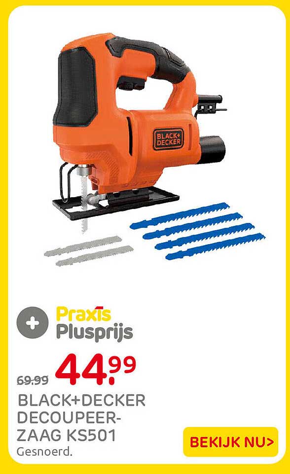 BLACK+DECKER DECOUPEERZAAG KS501