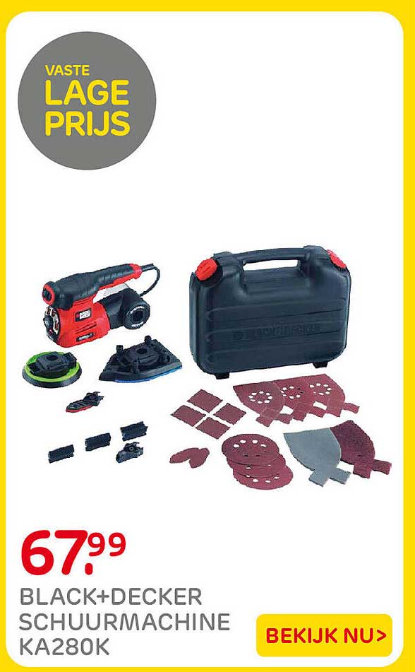BLACK+DECKER SCHUURMACHINE KA280K