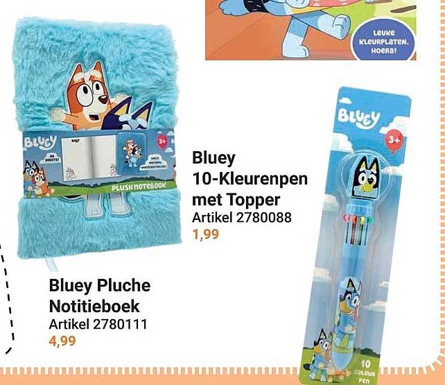 Bluey Pluche Notitieboek