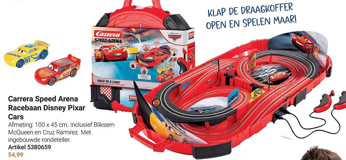 Carrera Speed Arena Racebaan Disney Pixar Cars