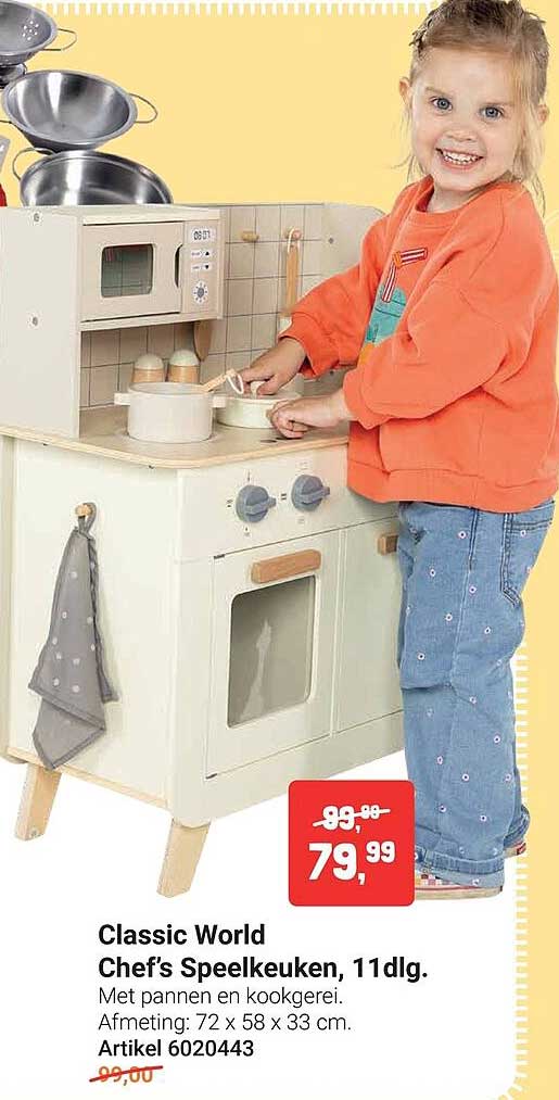 Classic World Chef’s Speelkeuken, 11dlg.