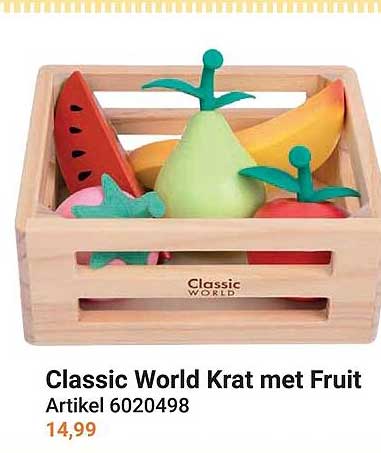 Classic World Krat met Fruit