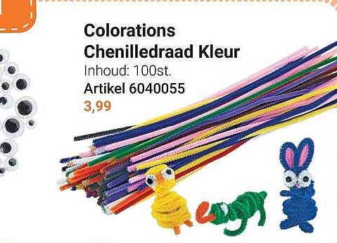 Colorations Chenilledraad Kleur