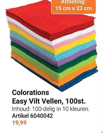 Colorations Easy Vilt Vellen, 100st.