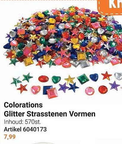 Colorations Glitter Strasstenen Vormen