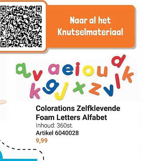 Colorations Zelfklevende Foam Letters Alfabet