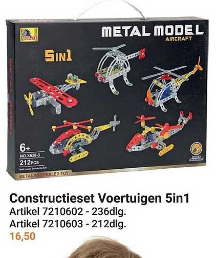 Constructieset Voertuigen 5in1