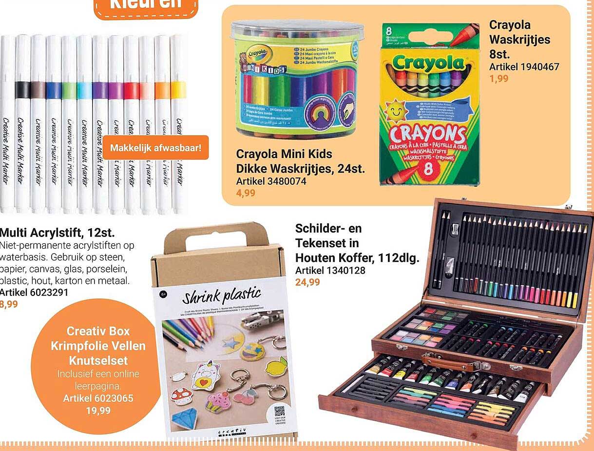Crayola Waskrijtjes 8st.