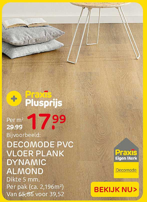 DecoMode PVC vloer plank Dynamic Almond